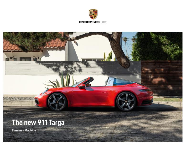 Рекламный буклет Porsche 992 Targa